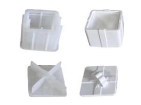 Molde silicona alhajero cuadrado con moño 